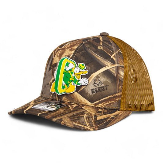 Oregon Ducks Retro 3D Snapback Trucker Hat- Realtree Max 7/ Buck