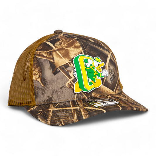 Oregon Ducks Retro 3D Snapback Trucker Hat- Realtree Max 7/ Buck