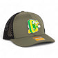 Oregon Ducks Retro 3D Snapback Tilikum Trucker Hat- Loden/ Black