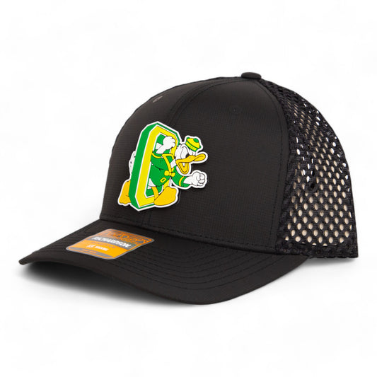 Oregon Ducks Retro 3D Snapback Tilikum Trucker Hat- Black