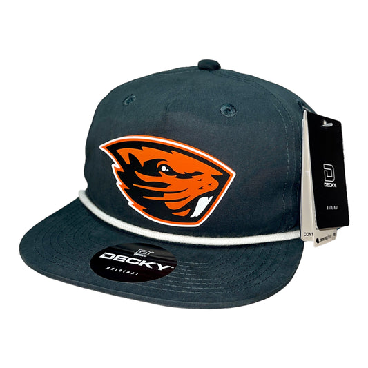 Oregon State Beavers 3D Classic Rope Hat- Charcoal/ White