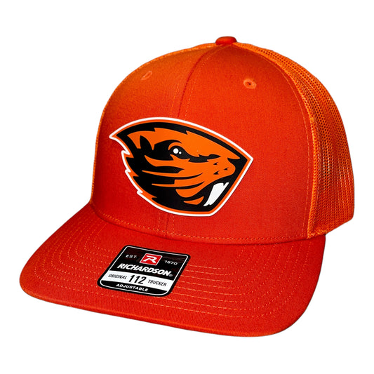 Oregon State Beavers 3D Snapback Trucker Hat- Orange