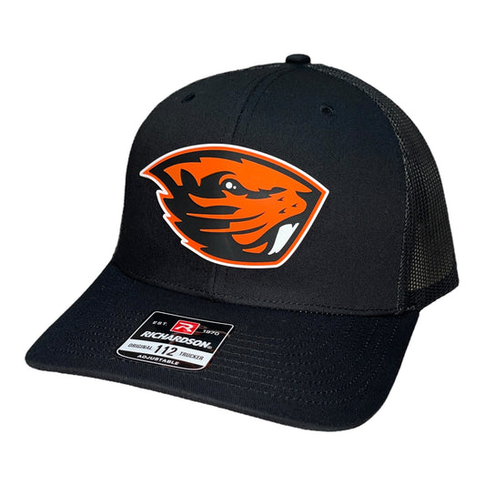 Oregon State Beavers 3D Snapback Trucker Hat- Black