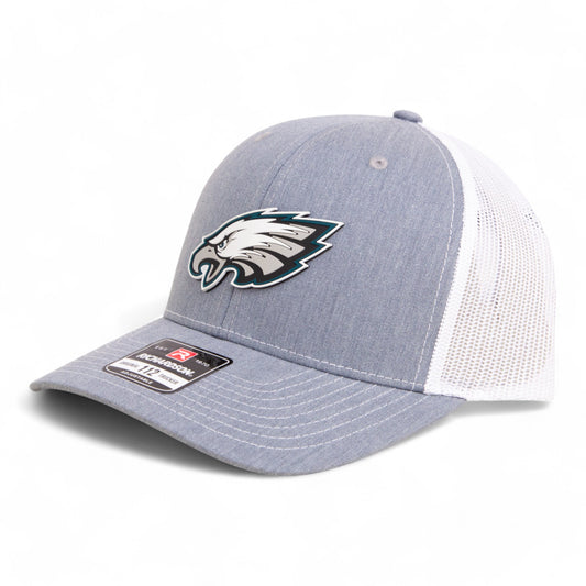 Philadelphia Eagles Super Bowl LIX 3D Snapback Trucker Hat- Heather Grey/ White