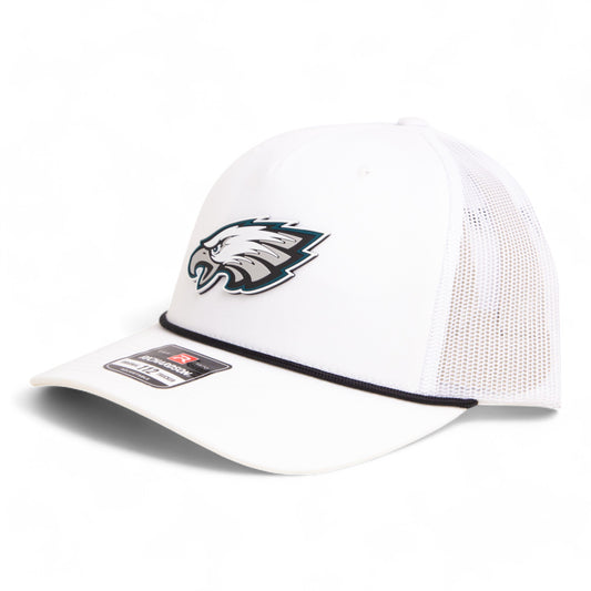 Philadelphia Eagles Super Bowl LIX 3D Snapback Trucker Rope Hat- White/ Black