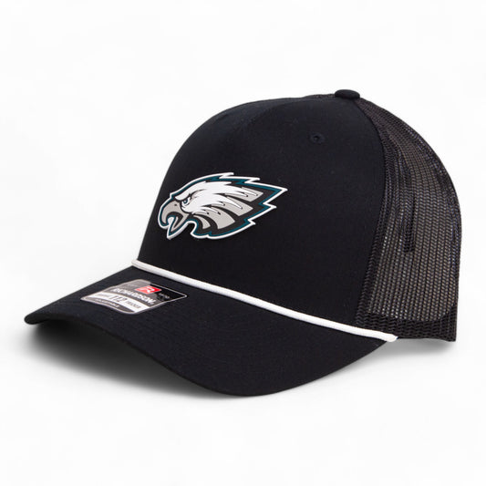 Philadelphia Eagles Super Bowl LIX 3D Snapback Trucker Rope Hat- Black/ White