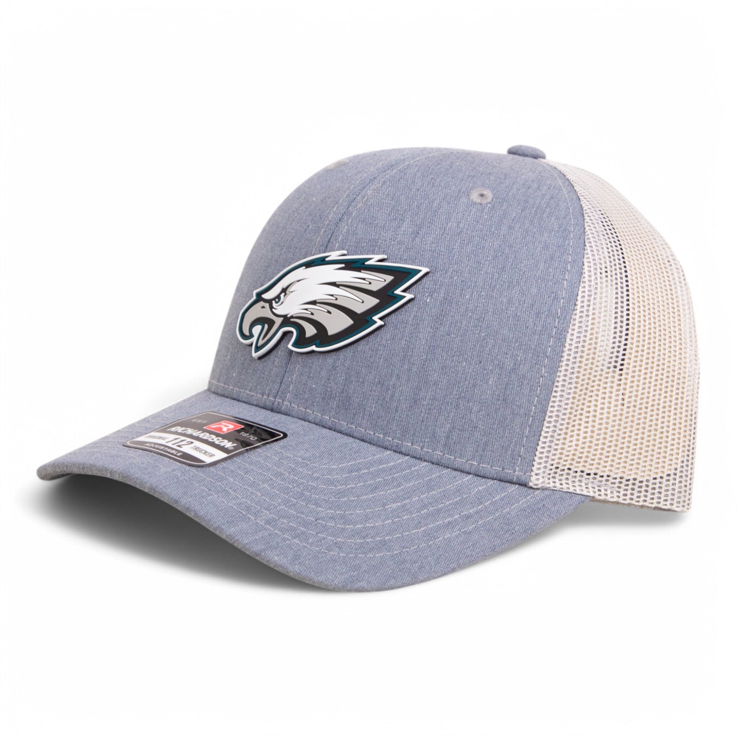 Philadelphia Eagles Super Bowl LIX 3D Snapback Trucker Hat- Heather Grey/ Light Grey