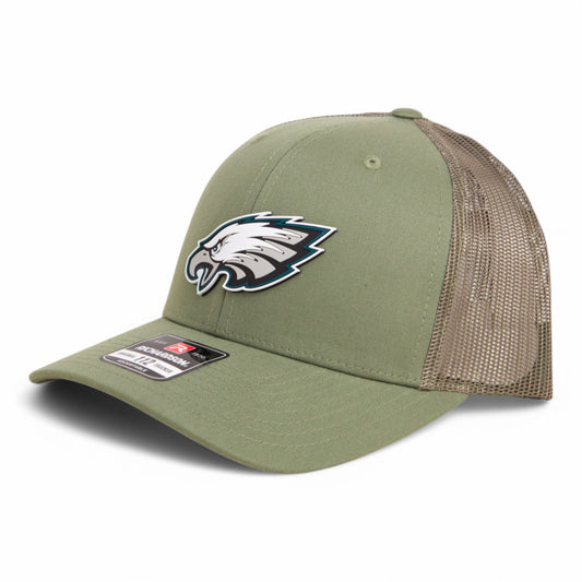 Philadelphia Eagles Super Bowl LIX 3D Snapback Trucker Hat- Loden Green