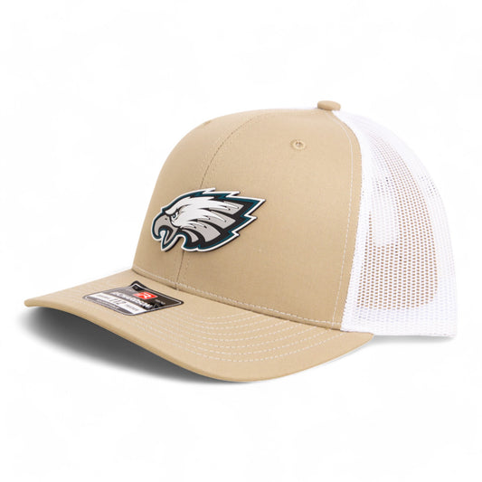 Philadelphia Eagles Super Bowl LIX 3D Snapback Trucker Hat- Tan/ White