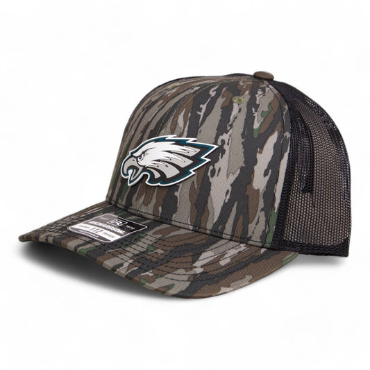 Philadelphia Eagles Super Bowl LIX 3D Snapback Trucker Hat- Realtree Original/ Black