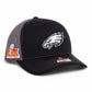 Philadelphia Eagles Super Bowl LIX 3D Snapback Trucker Hat- Black/ Charcoal