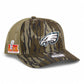 Philadelphia Eagles Super Bowl LIX 3D Snapback Trucker Hat- Mossy Oak Bottomland/ Loden