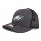 Philadelphia Eagles Super Bowl LIX 3D Snapback Trucker Hat- Charcoal/ Black