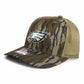 Philadelphia Eagles Super Bowl LIX 3D Snapback Trucker Hat- Mossy Oak Bottomland/ Loden