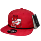 Arkansas Razorbacks- Leaning A 3D Classic Rope Hat- Red/ Black - Ten Gallon Hat Co.