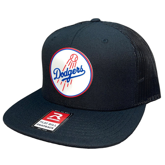 Los Angeles Dodgers 3D Wool Blend Flat Bill Hat- Back - Ten Gallon Hat Co.