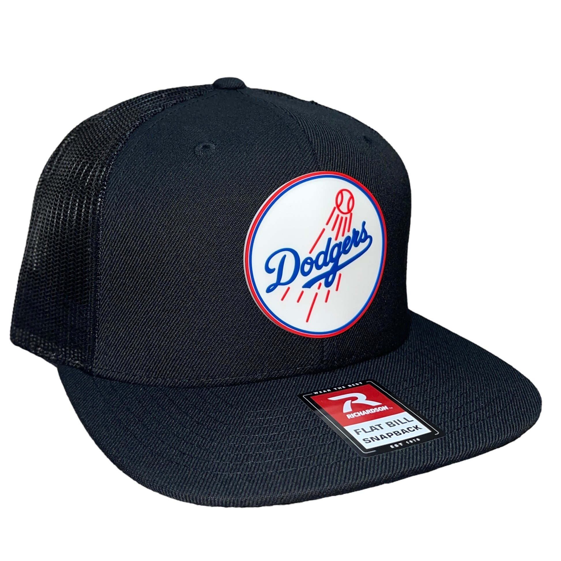 Los Angeles Dodgers 3D Wool Blend Flat Bill Hat- Back - Ten Gallon Hat Co.