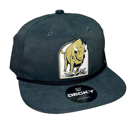 Colorado Wild Buffaloes Mascot Series 3D Classic Rope Hat- Charcoal/ Black