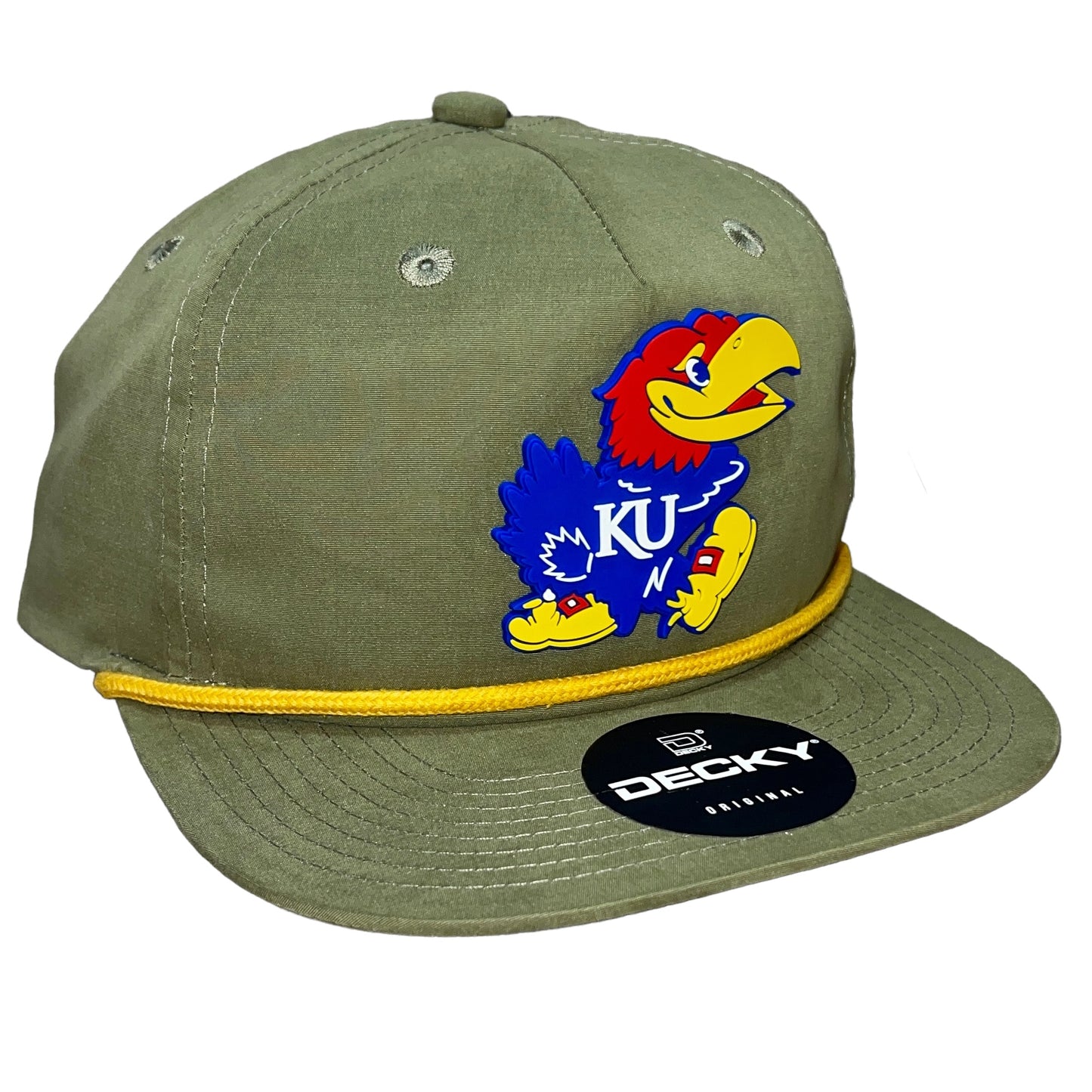 Kansas Jayhawks 3D Classic Rope Hat- Loden/ Black