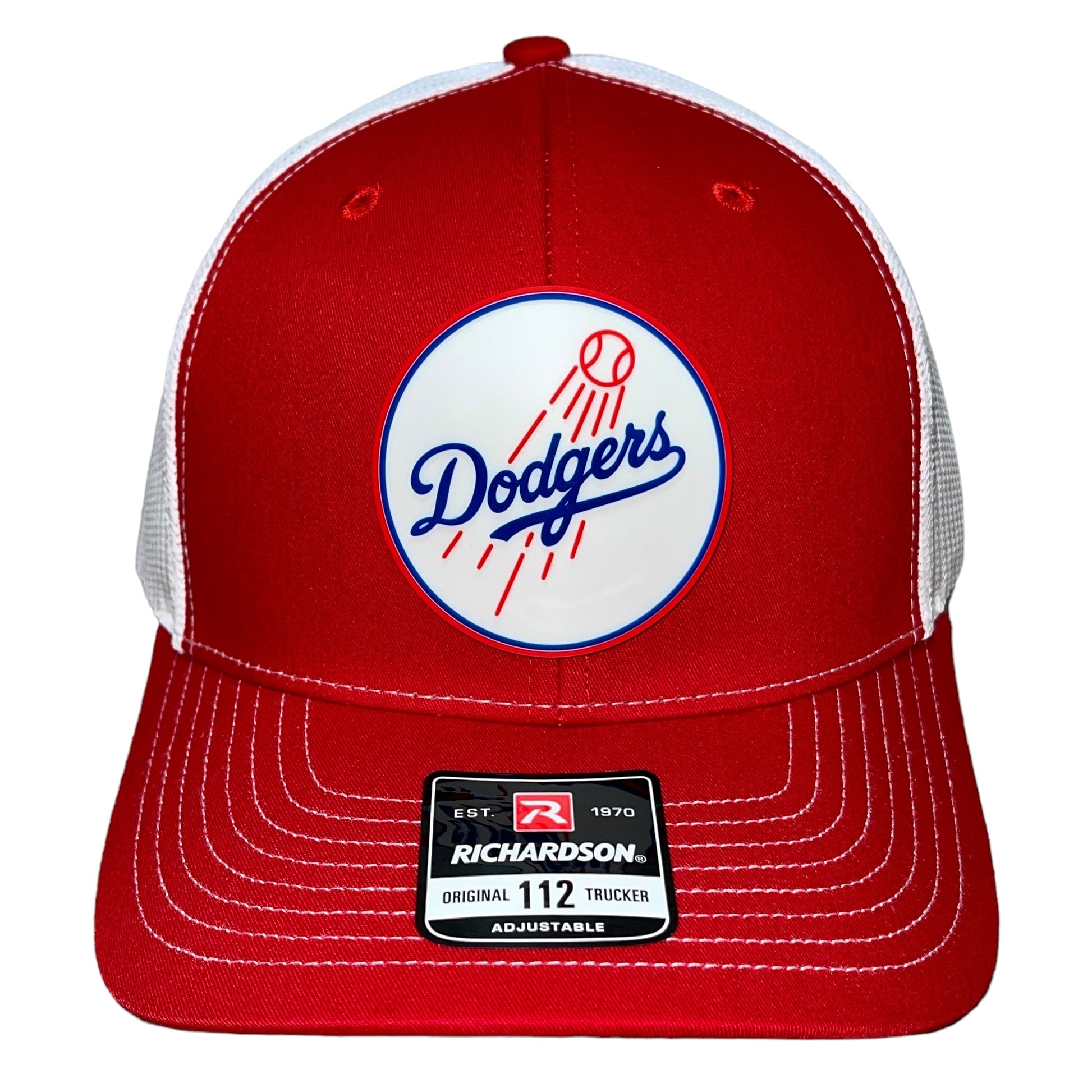 Los Angeles Dodgers 3D Snapback Trucker Hat- Red/ White - Ten Gallon Hat Co.