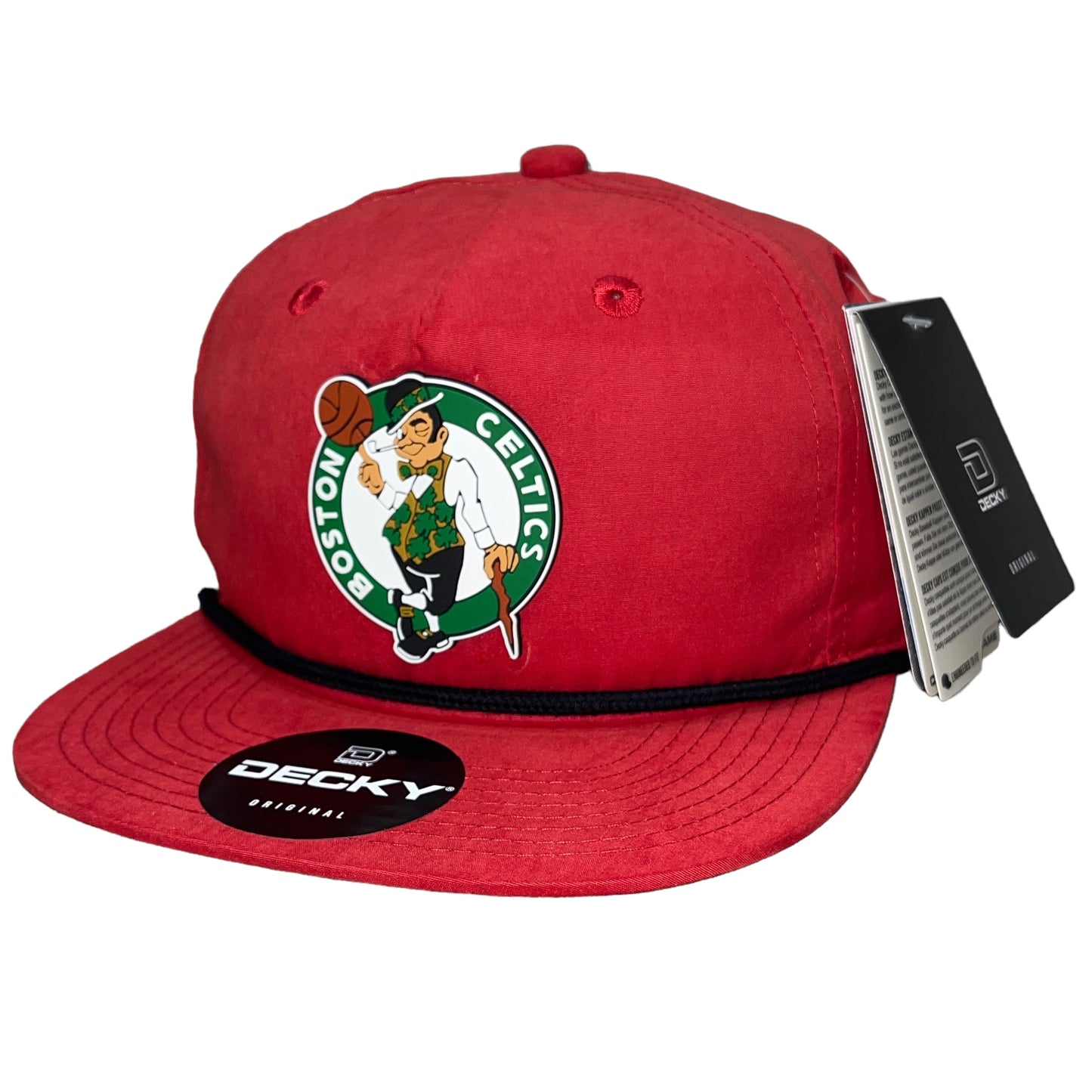 Boston Celtics 3D Classic Rope Hat- Red/ Black - Ten Gallon Hat Co.