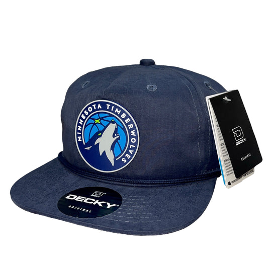 Minnesota Timberwolves 3D Classic Rope Hat- Navy - Ten Gallon Hat Co.