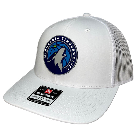 Minnesota Timberwolves 3D Snapback Trucker Hat- White - Ten Gallon Hat Co.