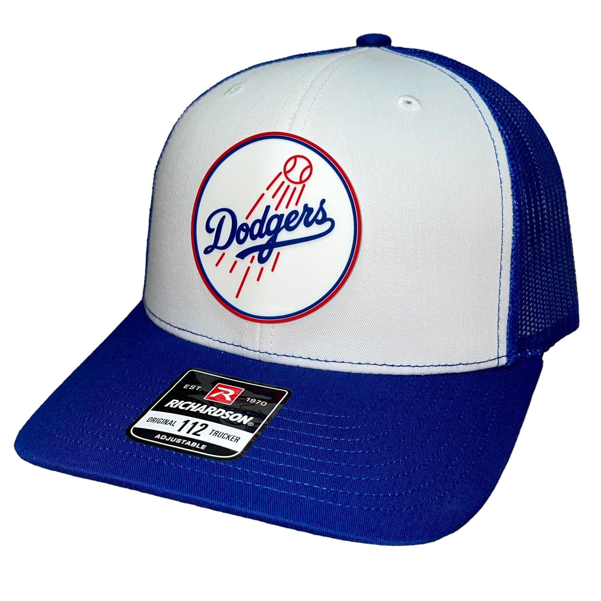 Los Angeles Dodgers 3D Snapback Trucker Hat- White/ Royal - Ten Gallon Hat Co.