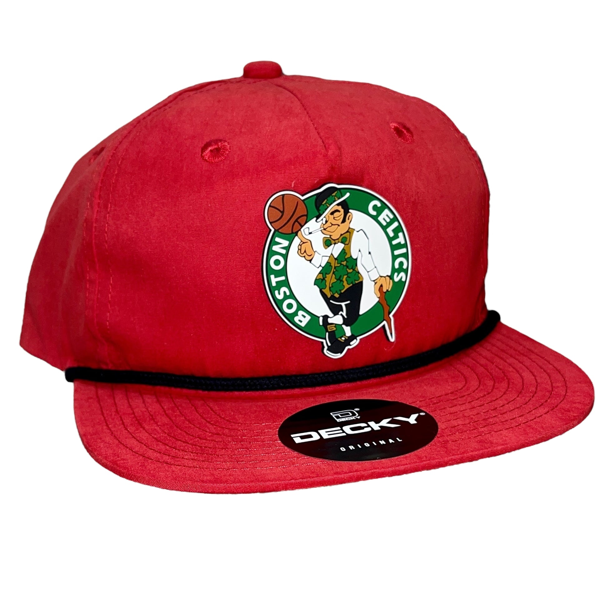 Boston Celtics 3D Classic Rope Hat- Red/ Black - Ten Gallon Hat Co.