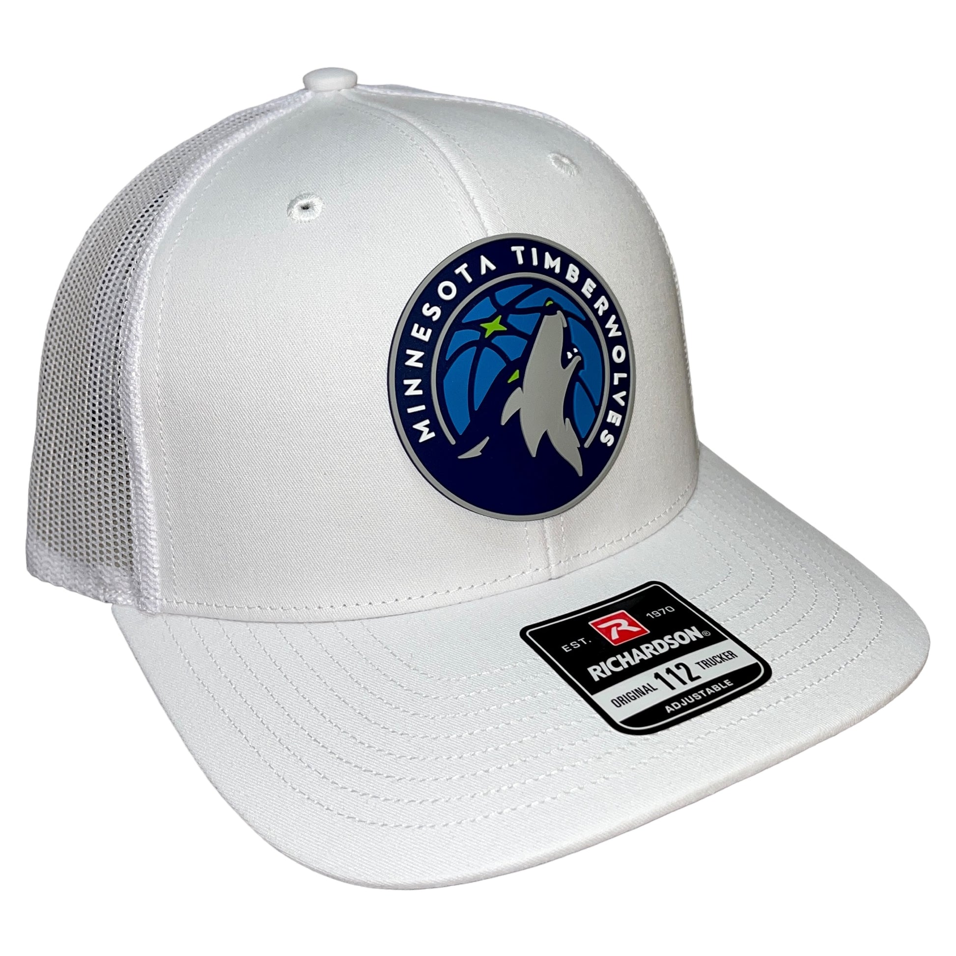 Minnesota Timberwolves 3D Snapback Trucker Hat- White - Ten Gallon Hat Co.