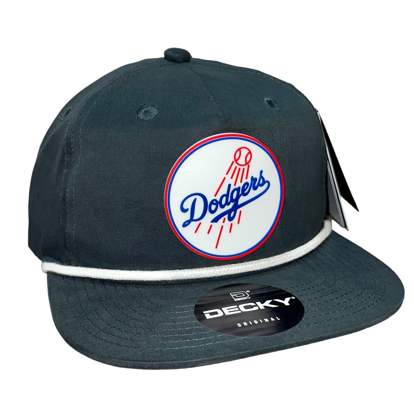 Los Angeles Dodgers 3D Classic Rope Hat- Charcoal/ White - Ten Gallon Hat Co.