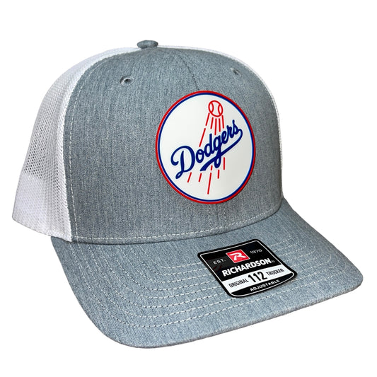 Los Angeles Dodgers 3D Snapback Trucker Hat- Heather Grey/ White - Ten Gallon Hat Co.