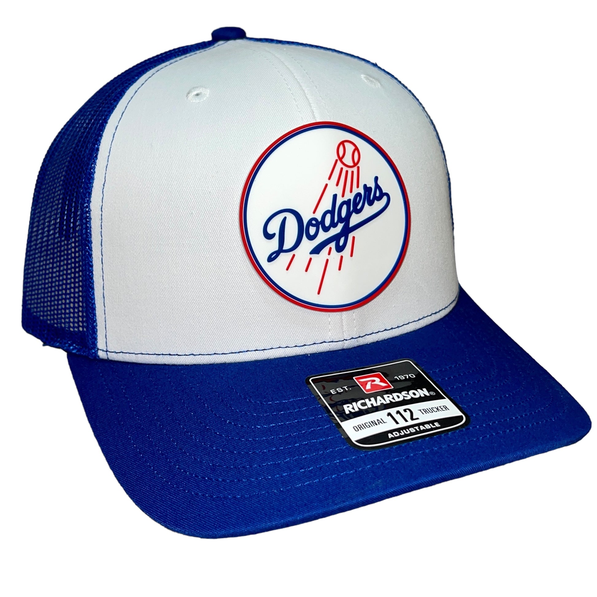 Los Angeles Dodgers 3D Snapback Trucker Hat- White/ Royal - Ten Gallon Hat Co.