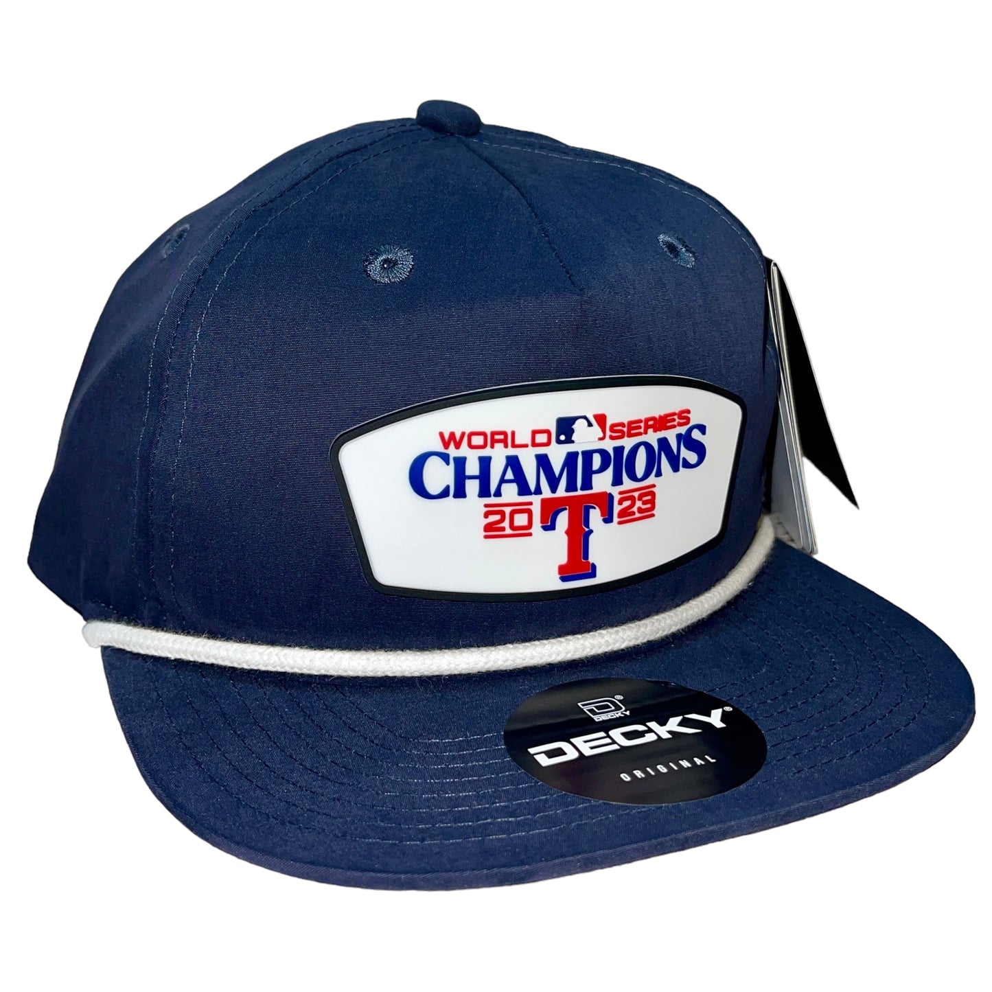 Texas Rangers 2023 World Series Champions 3D Classic Rope Hat- Navy/ White