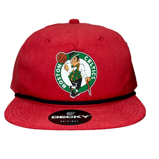 Boston Celtics 3D Classic Rope Hat- Red/ Black - Ten Gallon Hat Co.
