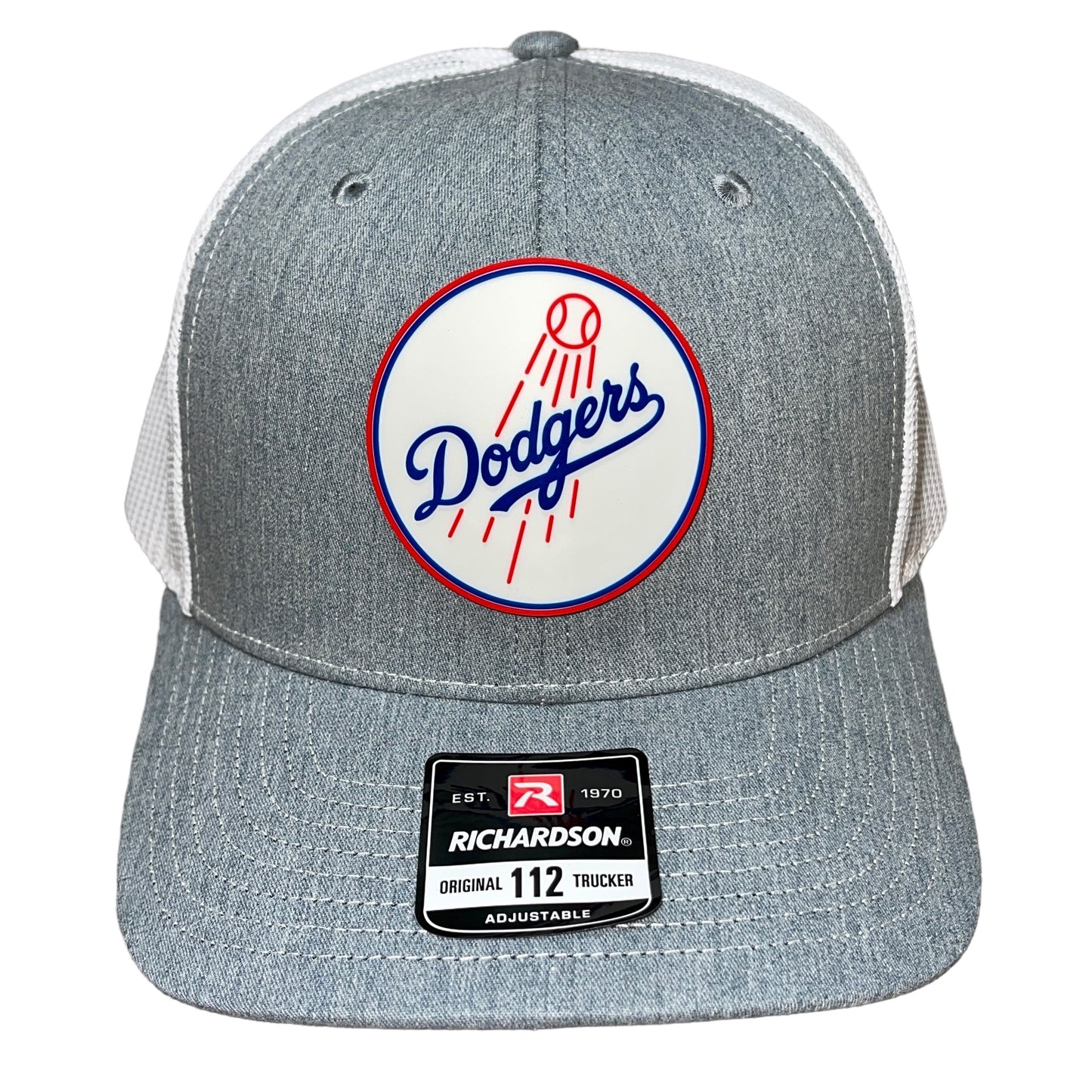 Los Angeles Dodgers 3D Snapback Trucker Hat- Heather Grey/ White - Ten Gallon Hat Co.