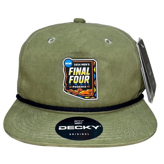 2024 March Madness- Final Four 3D Classic Rope Hat- Loden/ Black