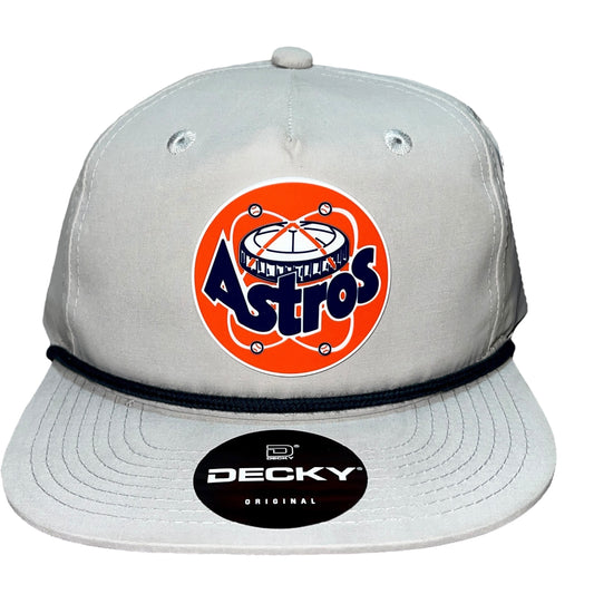 Houston Astros Retro 3D Classic Rope Hat- Grey/ Charcoal