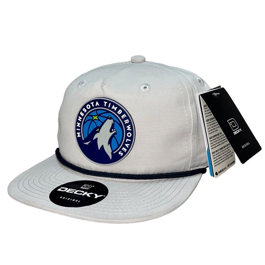 Minnesota Timberwolves 3D Classic Rope Hat- Grey/ Charcoal - Ten Gallon Hat Co.