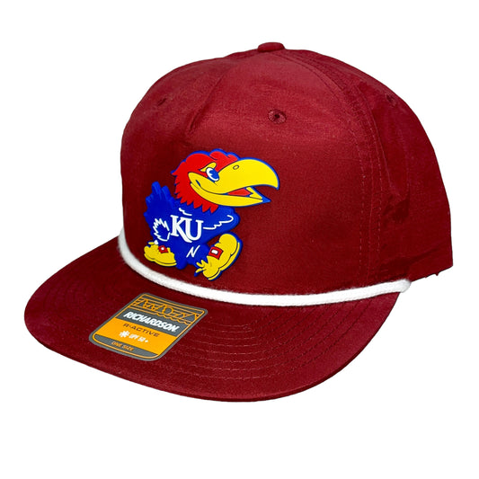 Kansas Jayhawks 3D Classic Rope Hat- Cardinal/ White