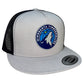 Minnesota Timberwolves 3D YP Snapback Flat Bill Trucker Hat- Silver/ Black - Ten Gallon Hat Co.