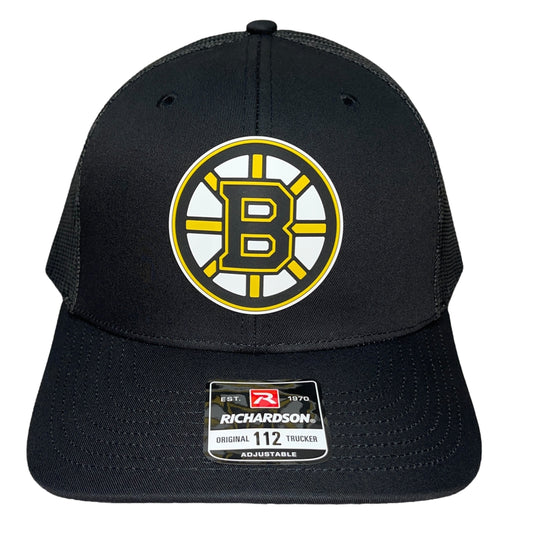 Boston Bruins 3D Snapback Trucker Hat- Black - Ten Gallon Hat Co.
