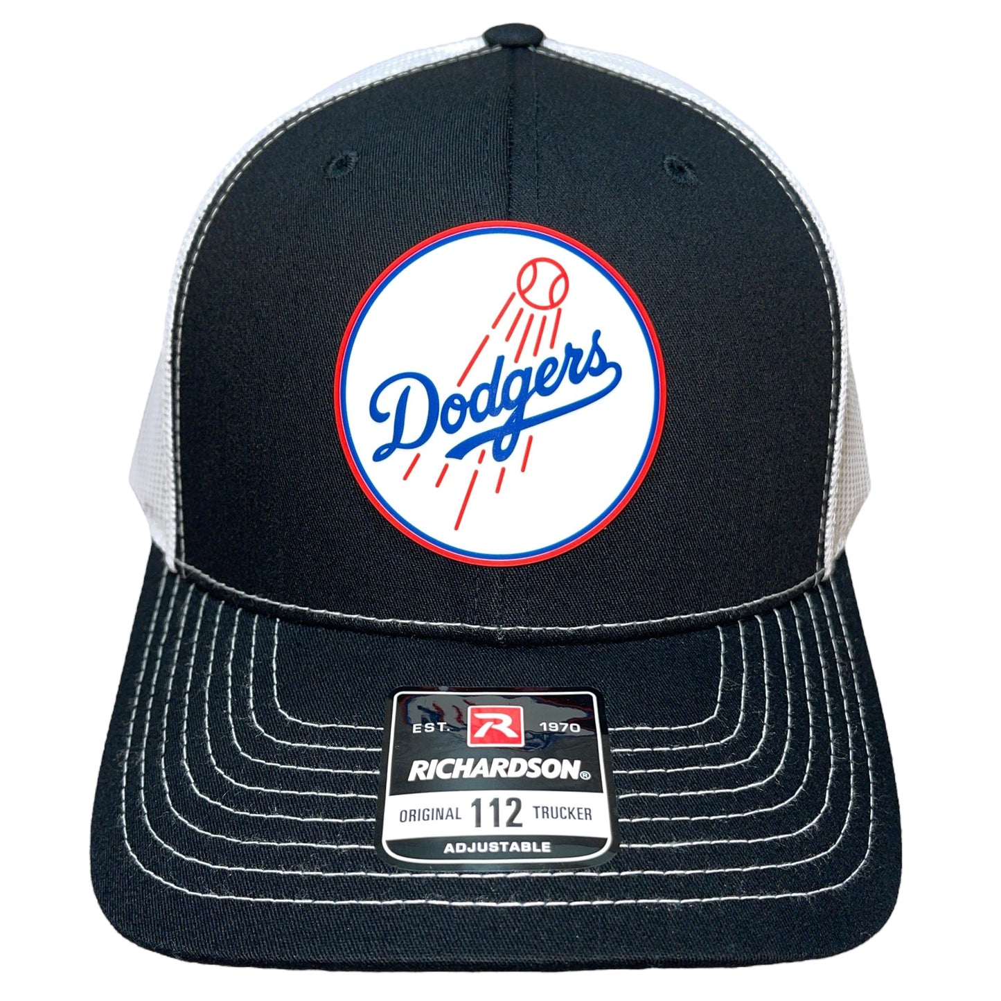 Los Angeles Dodgers 3D Snapback Trucker Hat- Black/ White - Ten Gallon Hat Co.