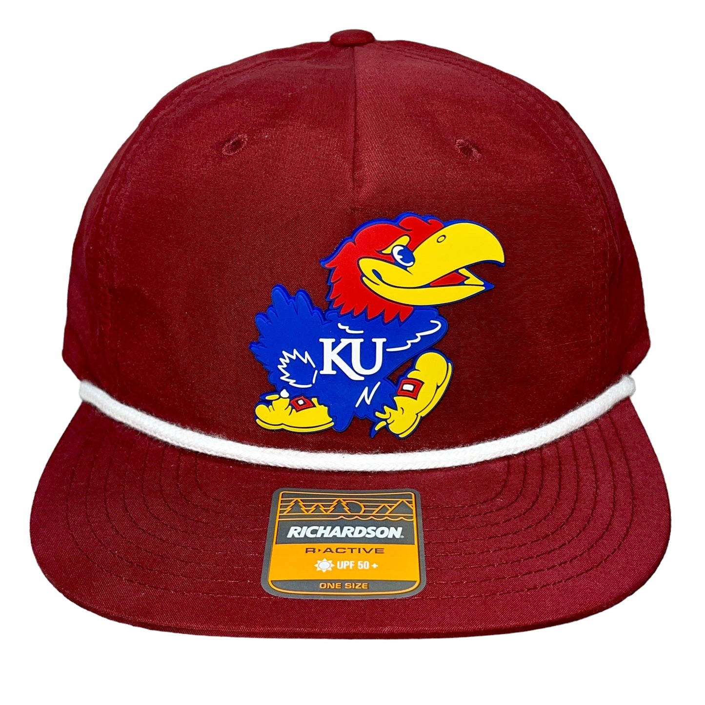 Kansas Jayhawks 3D Classic Rope Hat- Cardinal/ White