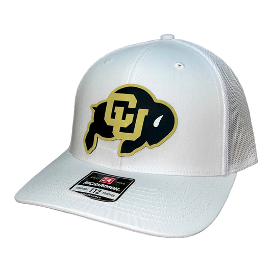 Colorado Buffaloes 3D Snapback Trucker Hat- White