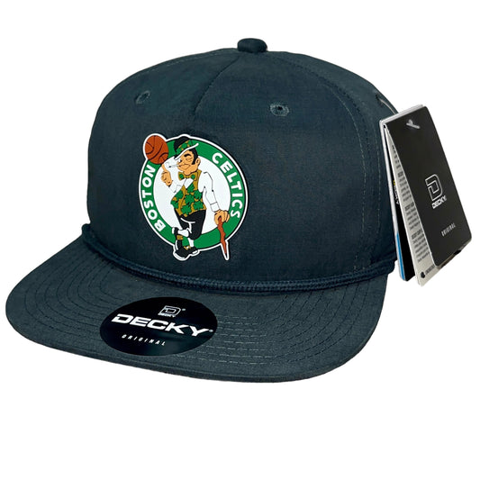 Boston Celtics 3D Classic Rope Hat- Charcoal - Ten Gallon Hat Co.
