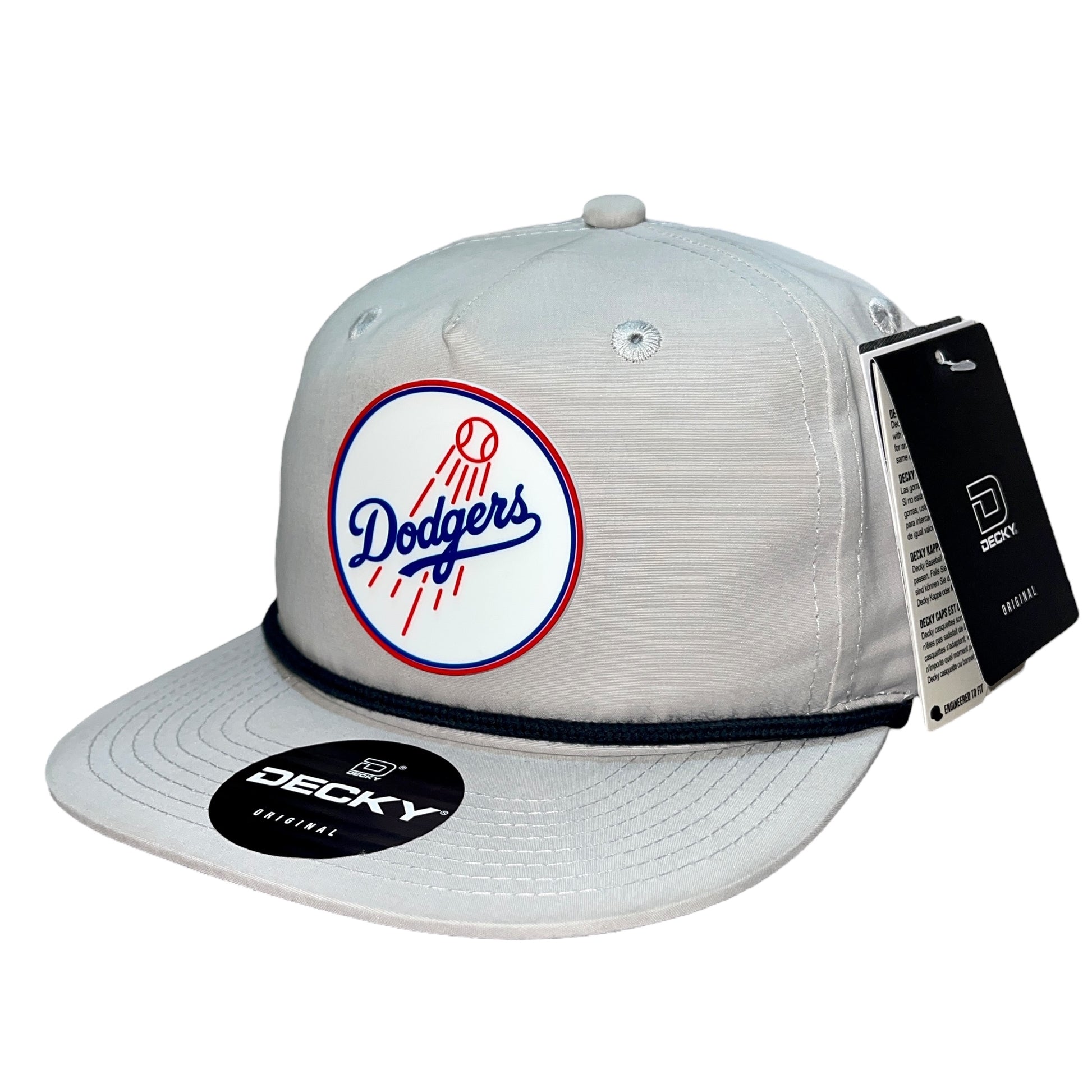 Los Angeles Dodgers 3D Classic Rope Hat- Grey/ Charcoal - Ten Gallon Hat Co.