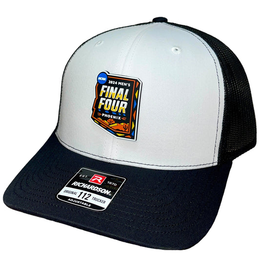 2024 March Madness- Final Four 3D Snapback Trucker Hat- White/ Black