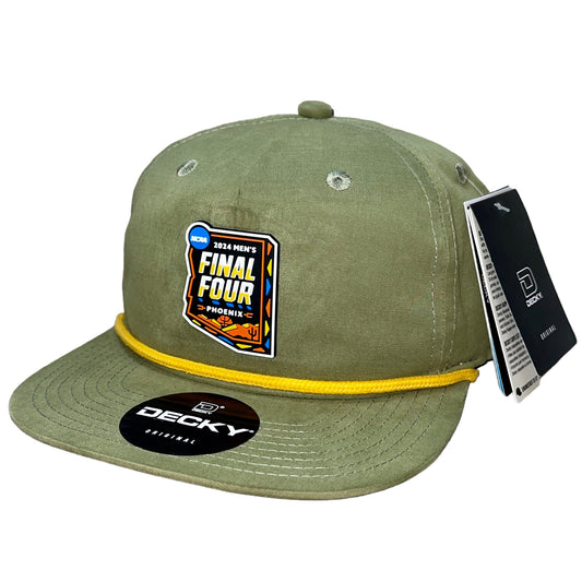 2024 March Madness- Final Four 3D Classic Rope Hat- Loden/ Amber