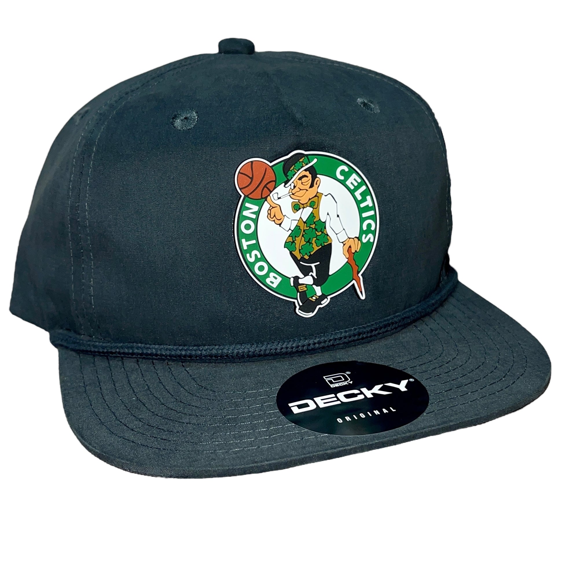 Boston Celtics 3D Classic Rope Hat- Charcoal - Ten Gallon Hat Co.